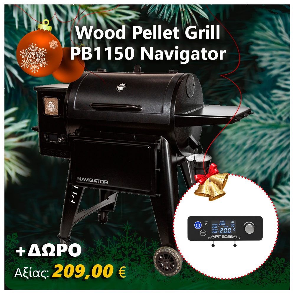 Pit Boss Navigator 850 Wood Pellet Grill Black