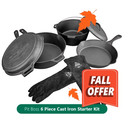 Pit Boss 6 Piece Cast Iron Starter Kit