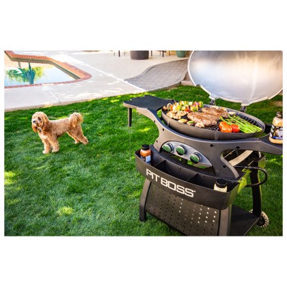Pit Boss Deluxe Cart - 3 Burner Portable Gas Grill