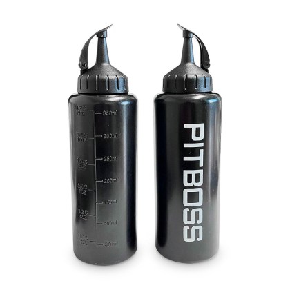 Pit Boss Squeeze Bottles Black- 2 Pack Μπουκάλια με εγχάρακτες μετρήσεις