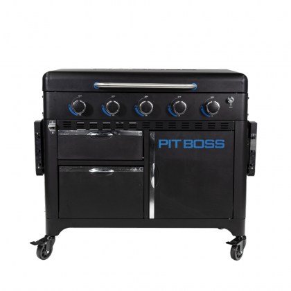 Pit Boss Portable Gas Ultimate Plancha:  5 Burner with Cart (30mb, with Manifold kit)